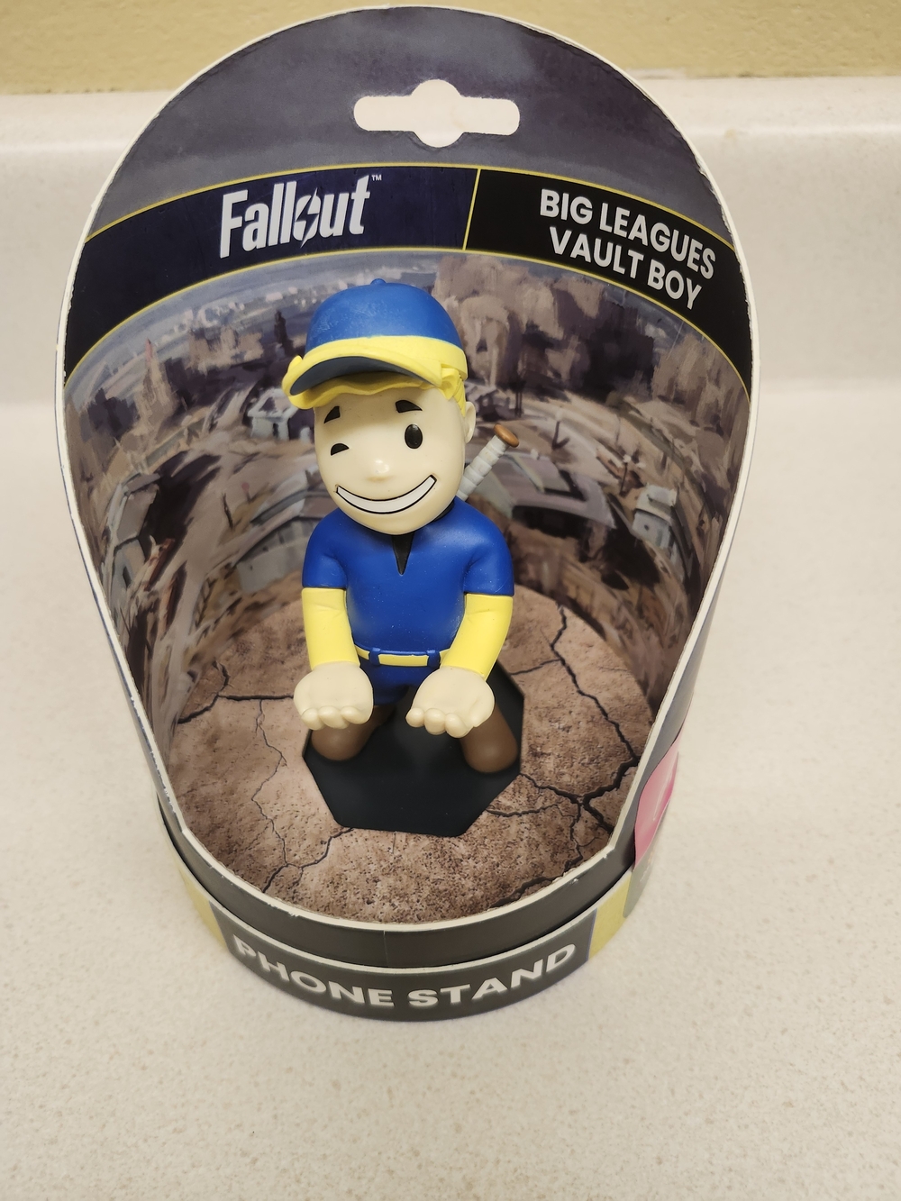 Fallout Big Leagues Vault Boy Blue & Yellow Phone Stand